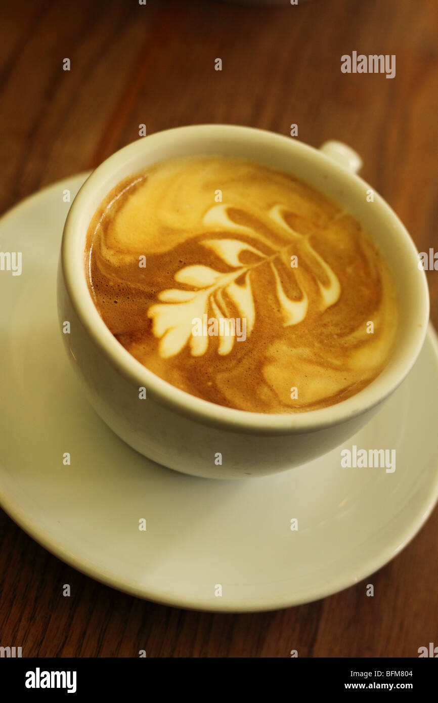 Coffee with cream pattern Stock Photo Alamy