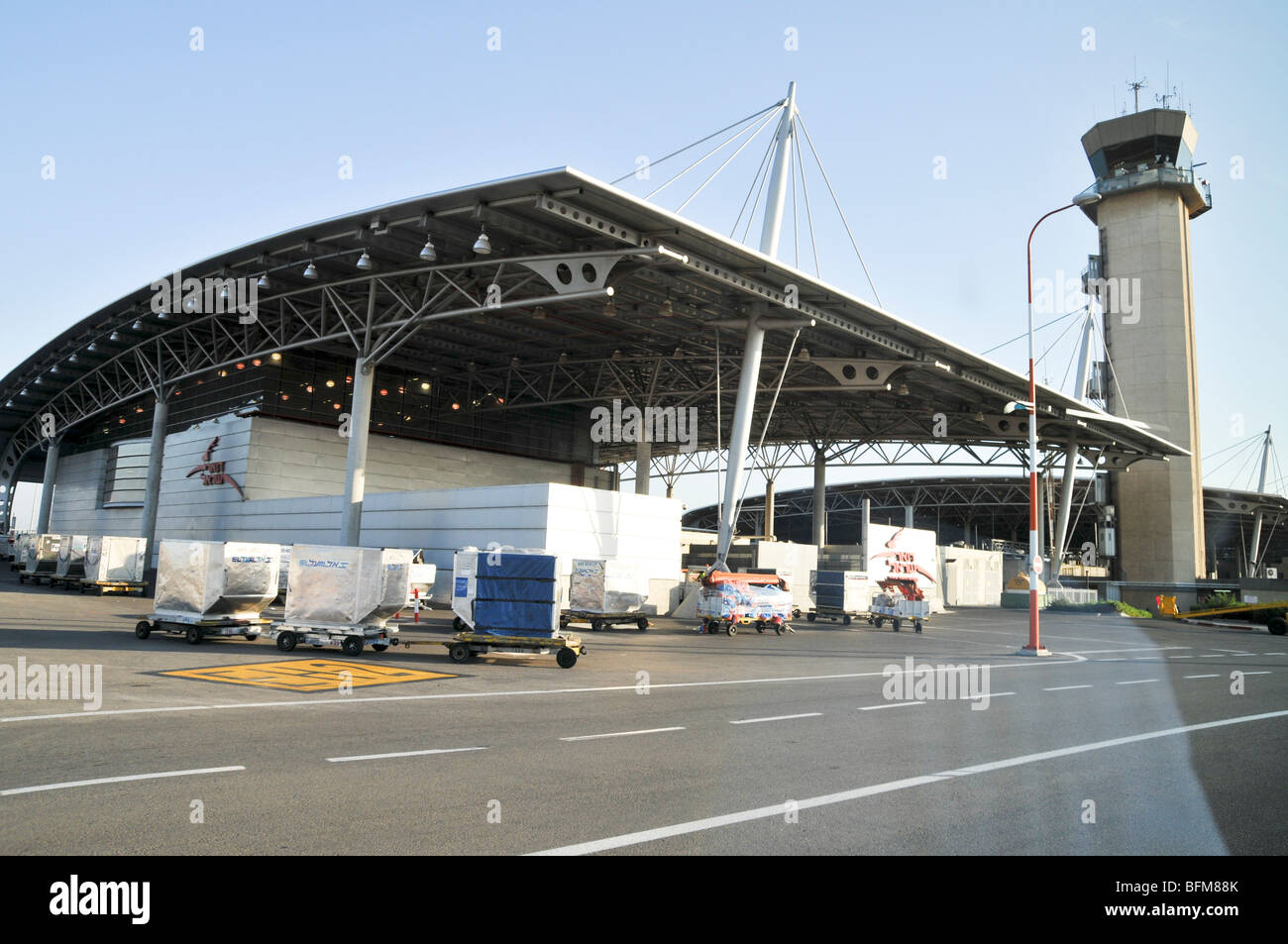 Israel, Ben-Gurion international Airport Israeli Postal Service facility Stock Photo