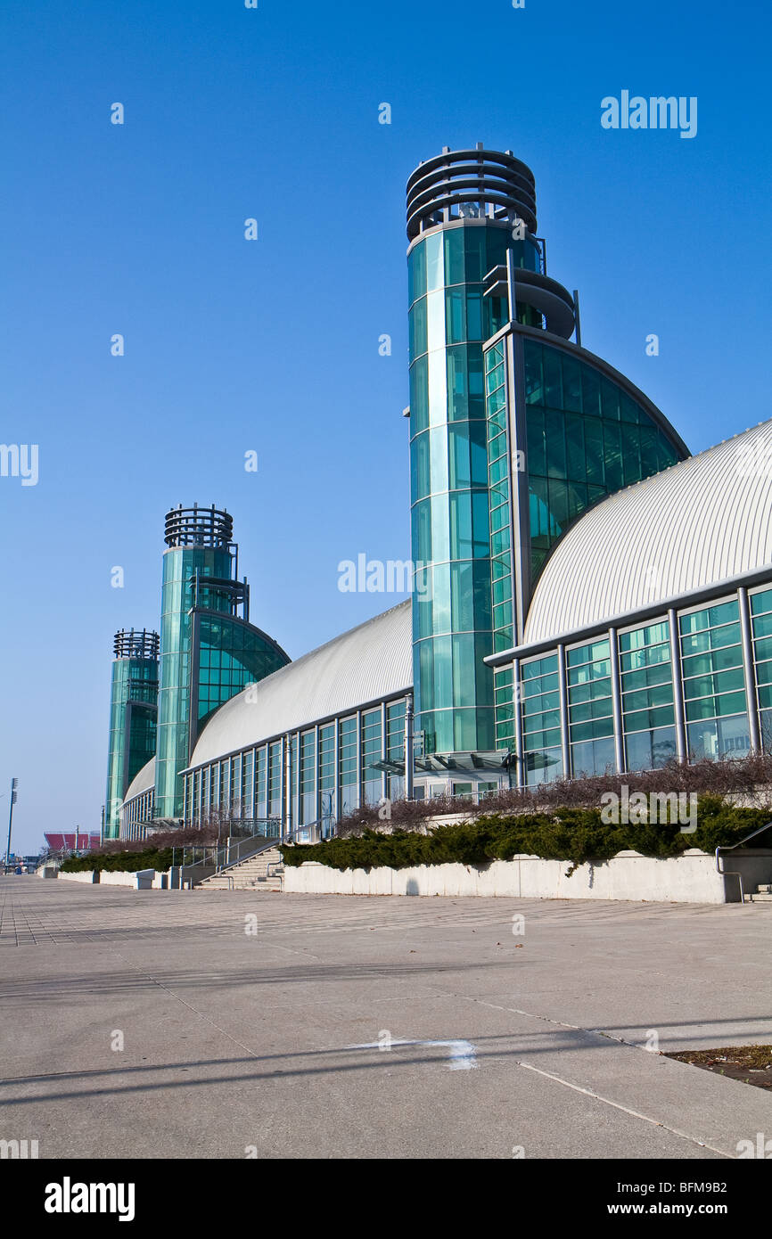 Direct Energy Centre, Canada's largest indoor exhibition hall at the CNE grounds, formerly known as The National Trade Centre. Stock Photo