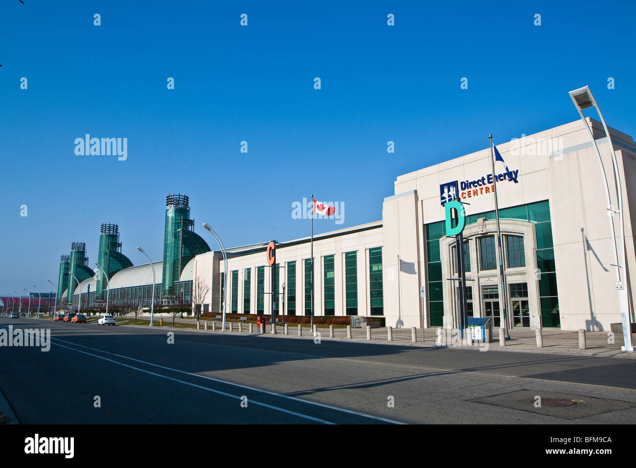 A convention and events building at the CNE grounds, formerly known as The National Trade Centre, in Toronto, Ontario, Canada. Stock Photo