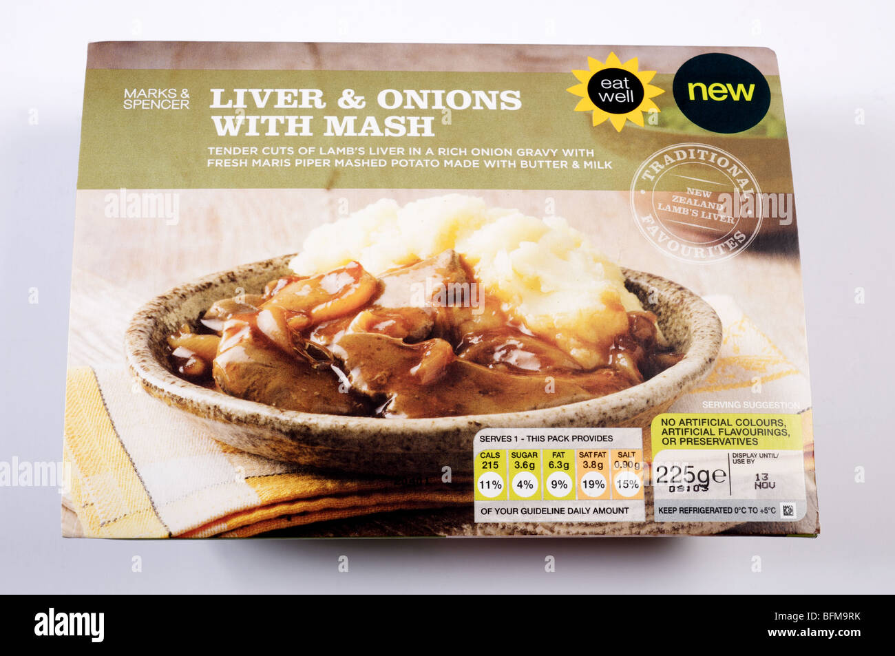 Marks and Spencer ready meal Stock Photo