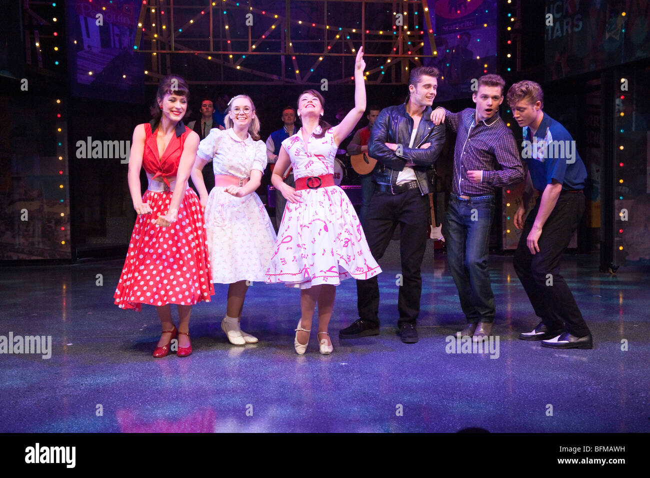 Scene from Dreamboats and Petticoats musical Stock Photo Alamy