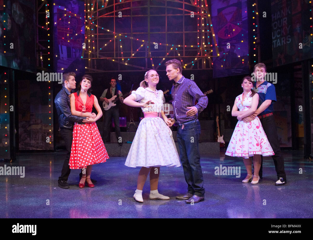 Scene from Dreamboats and Petticoats musical Stock Photo Alamy