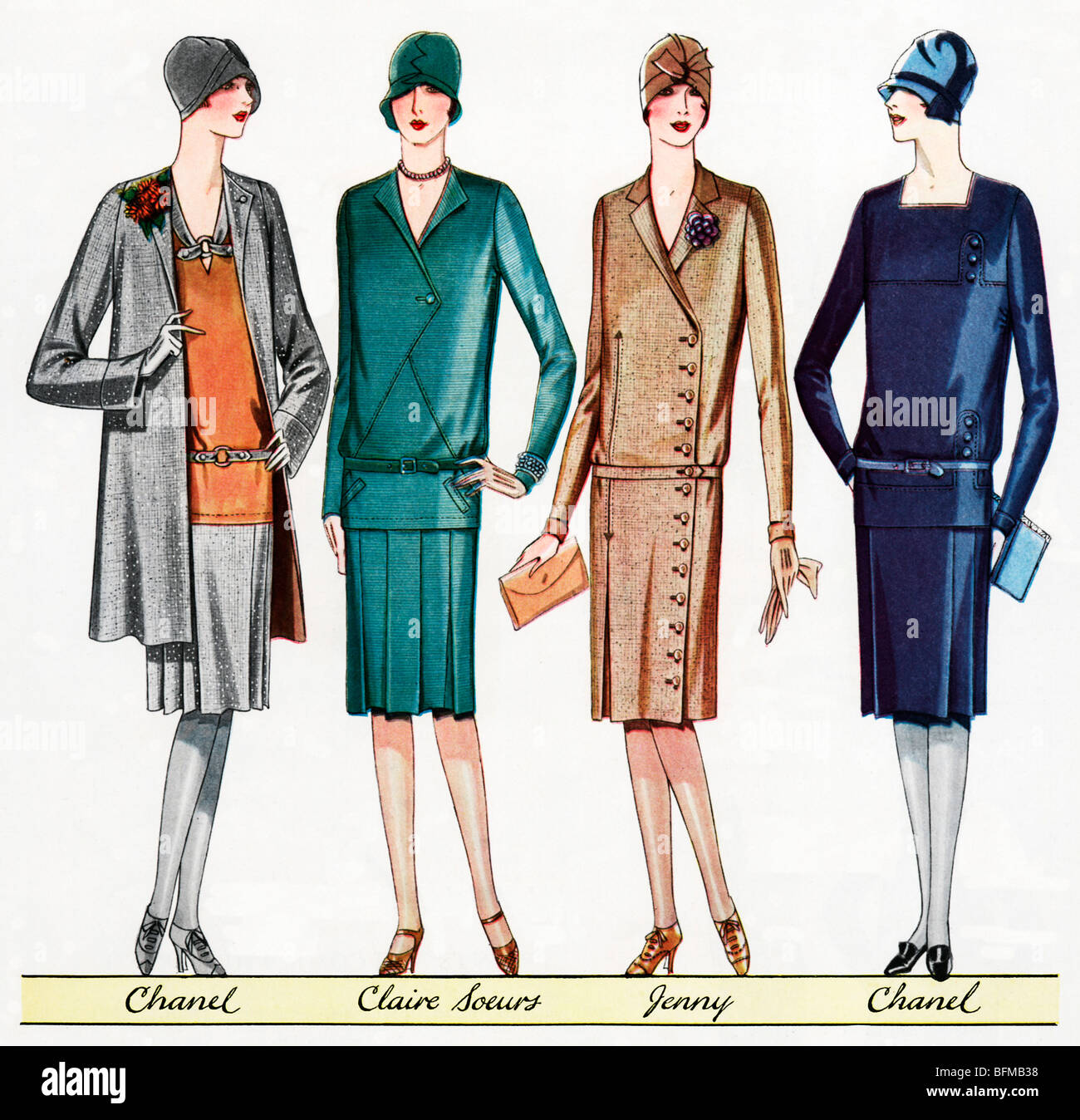udtale Abundantly Mockingbird 1920s fashion chanel hi-res stock photography and images - Alamy
