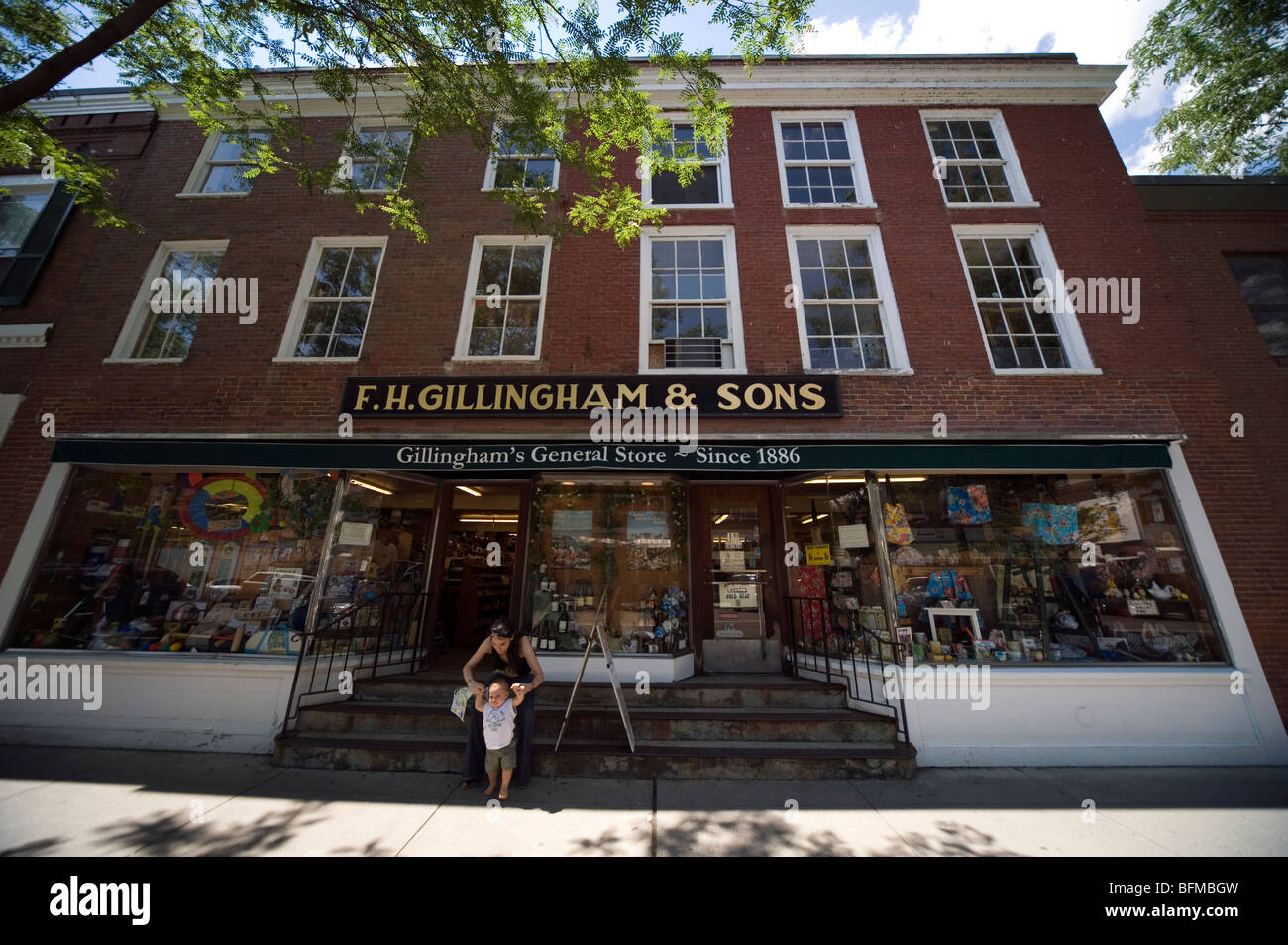 F.H.Gillingham & Sons General Store established 1886, Woodstock, Vermont, USA Stock Photo Alamy