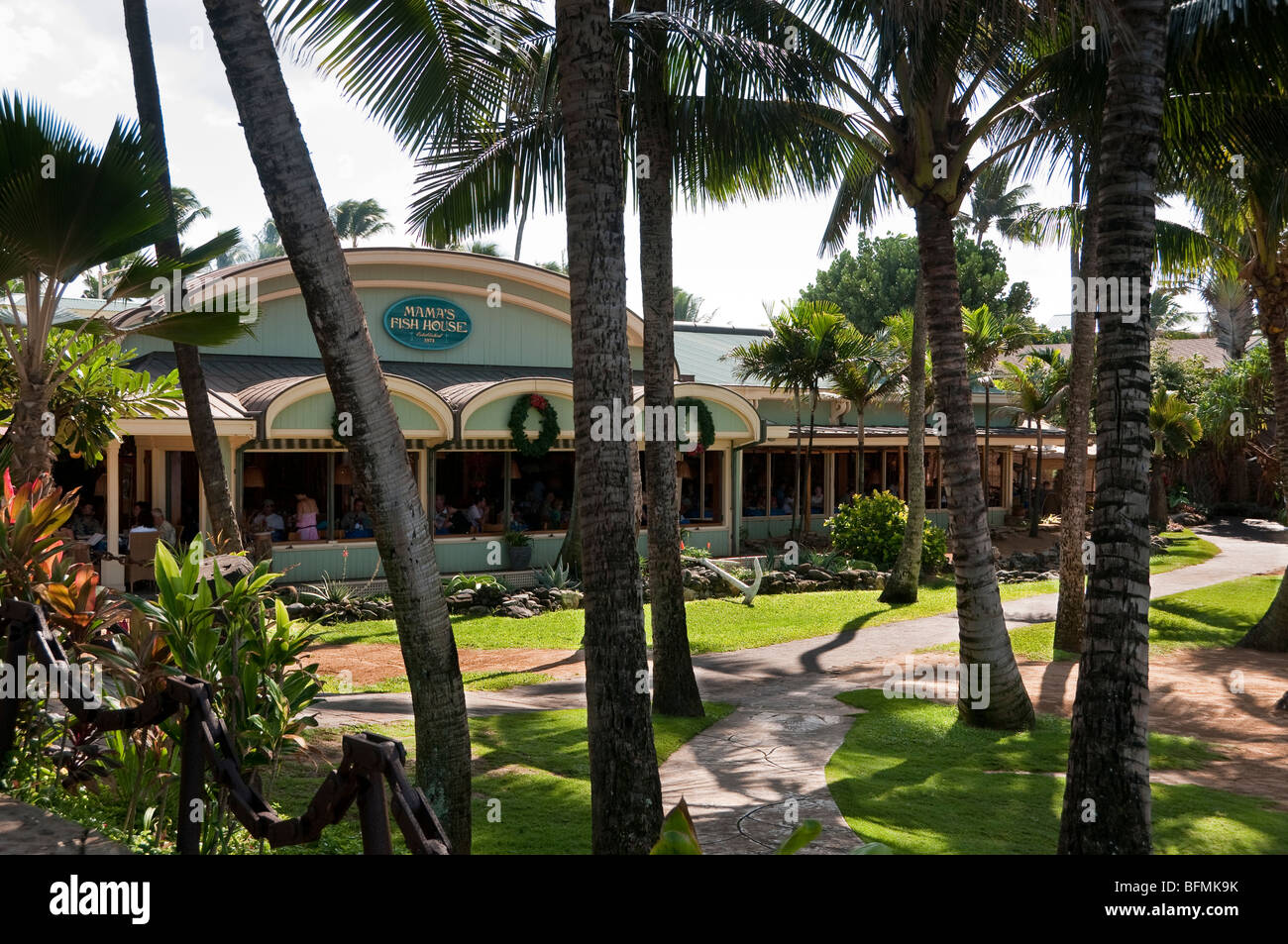 Mama's Fish House Restaurant Maui Hawaii Stock Photo Alamy