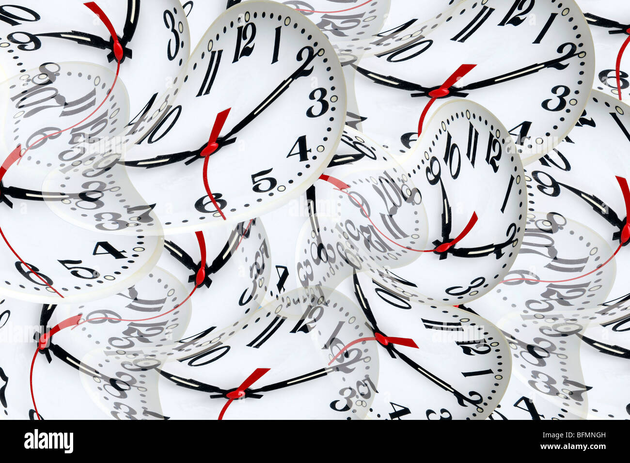 Time warps, conceptual artwork Stock Photo