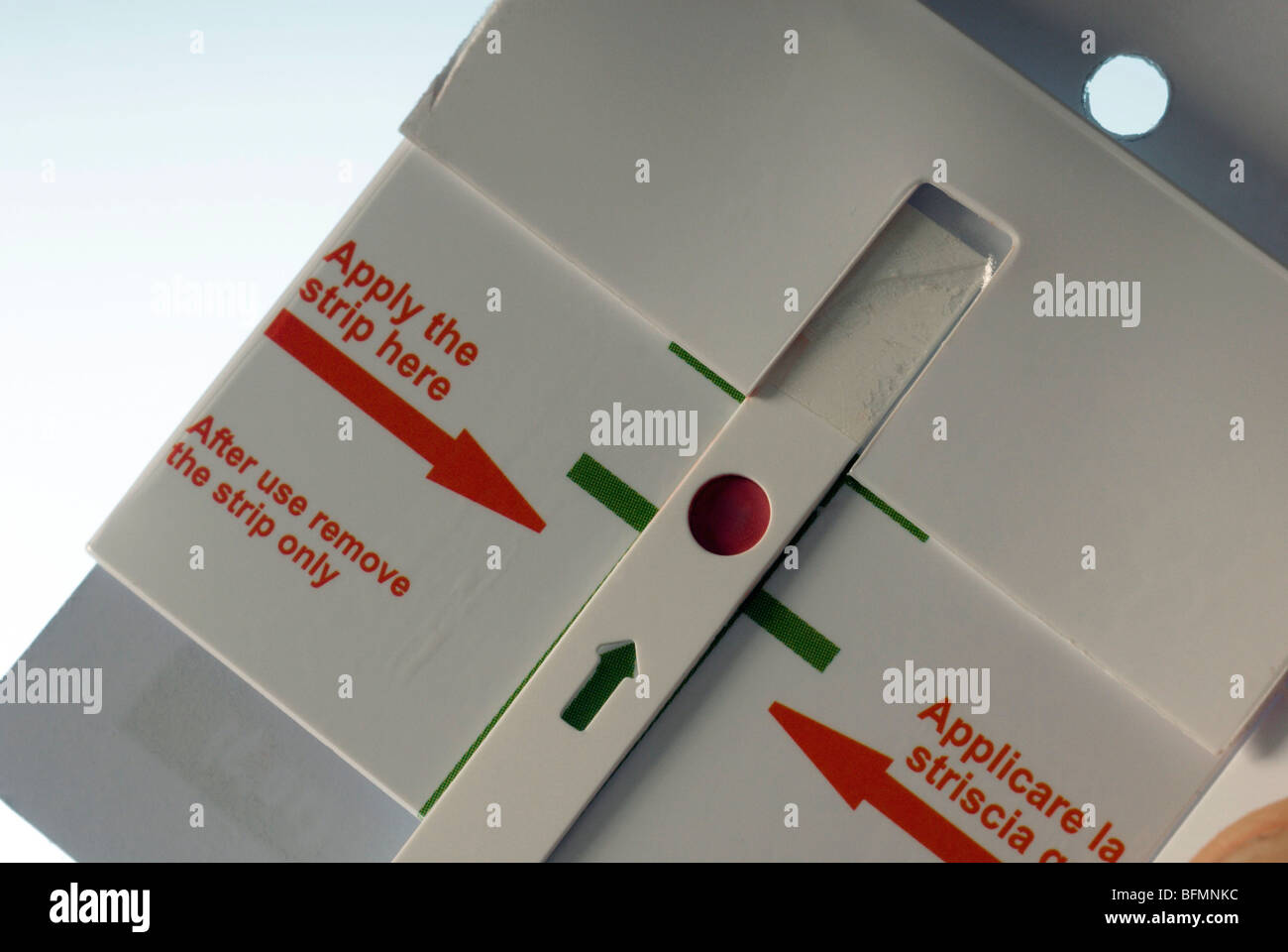 Cholesterol home test Stock Photo Alamy