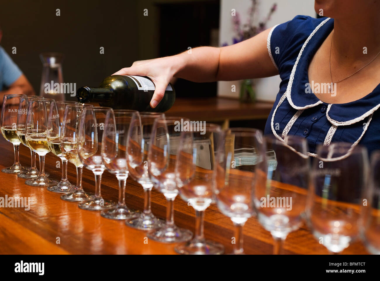 Australia, South Australia, Barossa Valley. Wine tasting at the