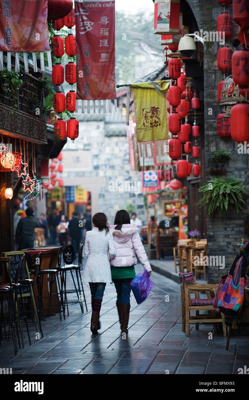 China, Sichuan Province, Chengdu, Jinling street, Stock Photo