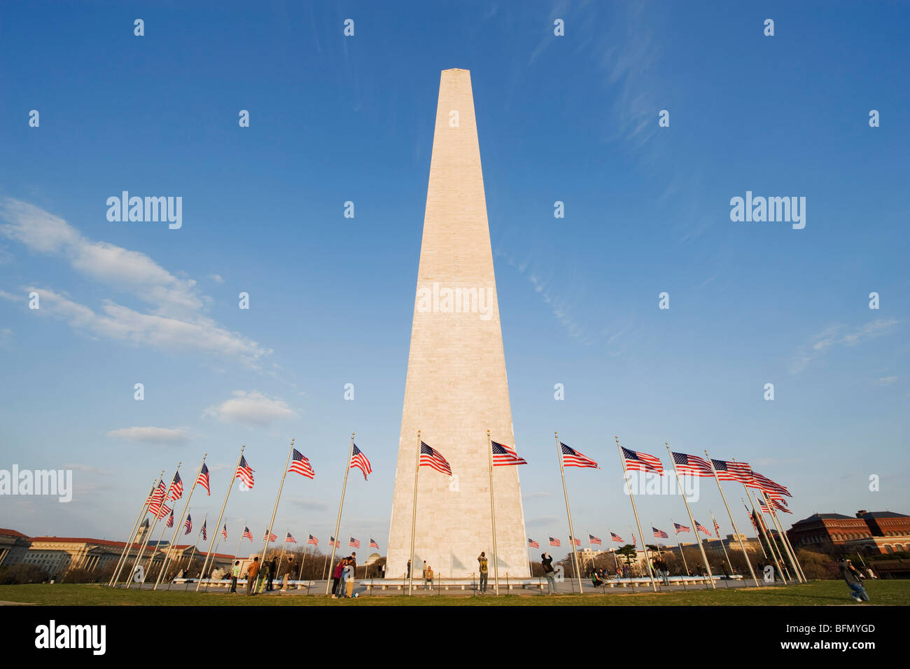 USA, Washington DC, District of Columbia, Washington Memorial Stock Photo