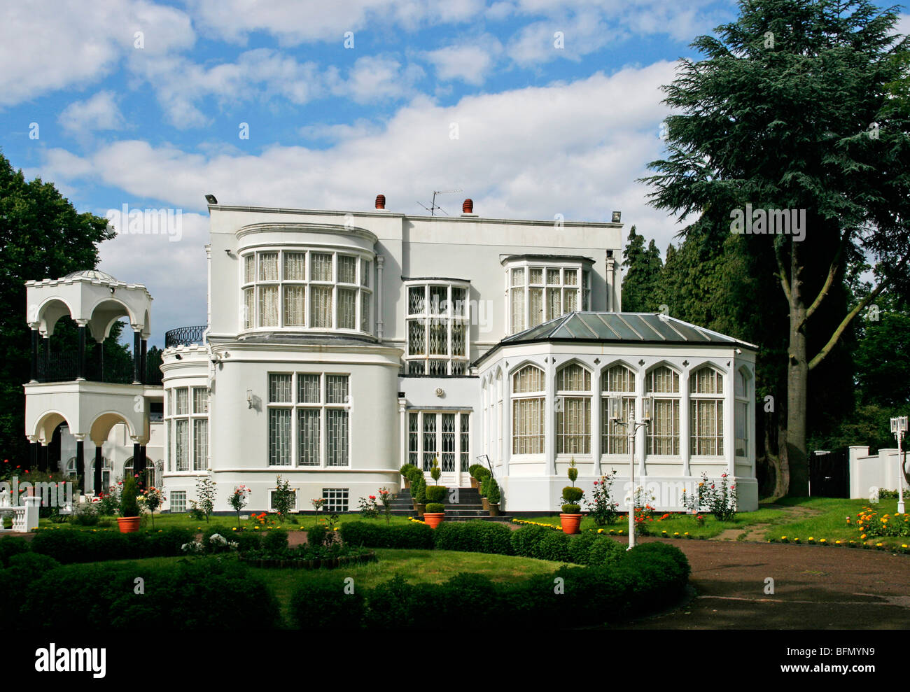 England, London. Villa north of Hampstead Heath. Stock Photo