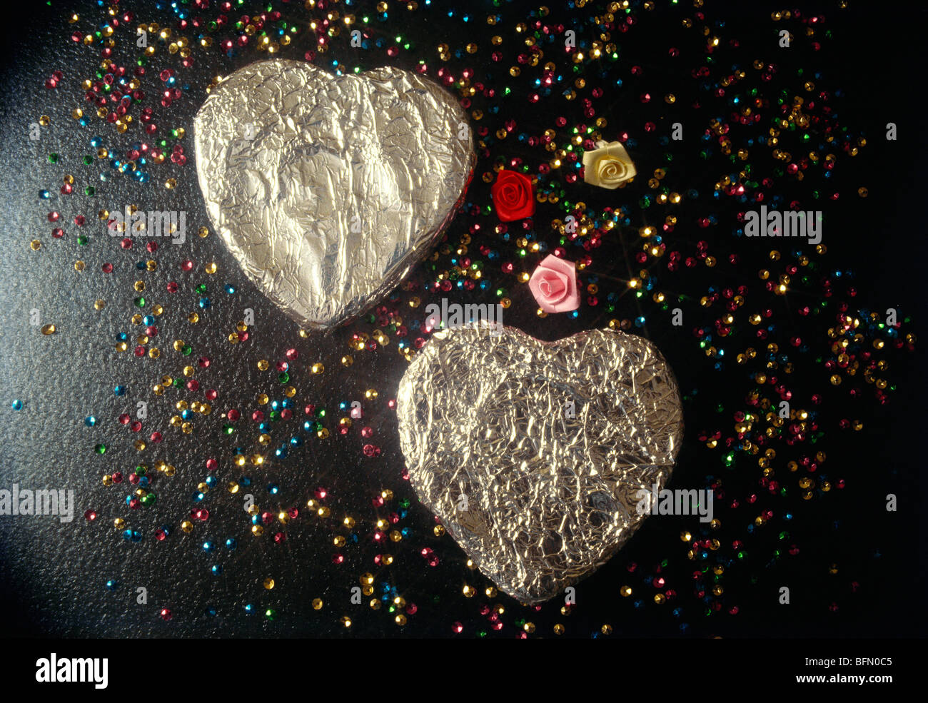 Greeting card design of hearts for Valentine Day Stock Photo - Alamy