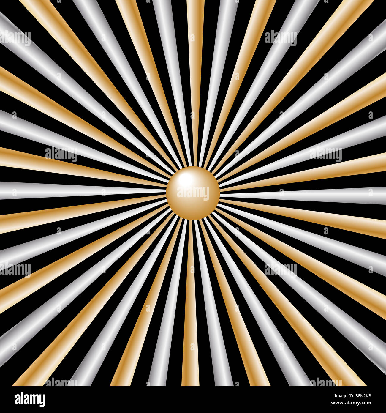 Gold Sunburst Background