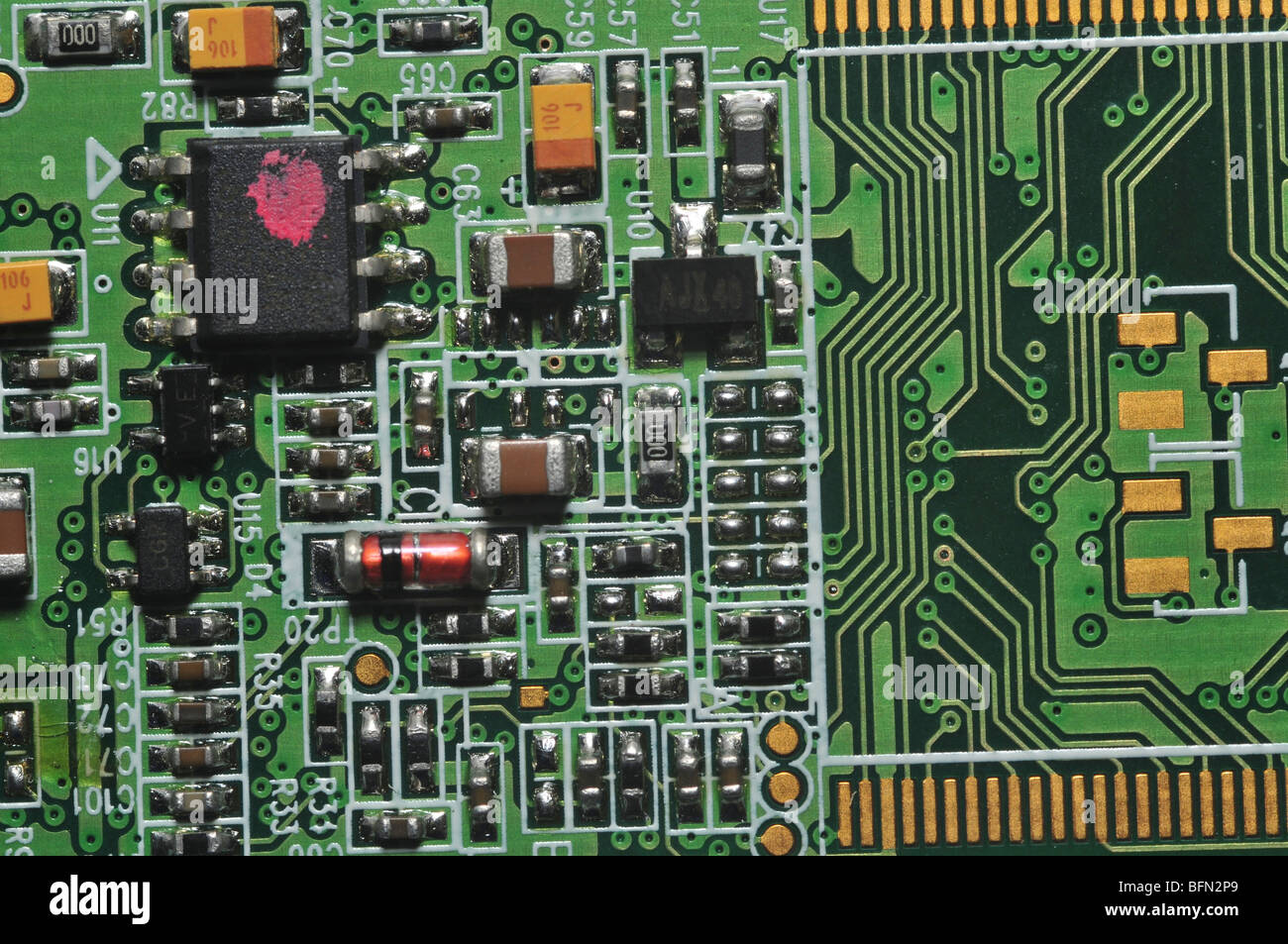 MSC Fotografías Agfa P5A-88100 50P-CPU P3-88102-2 PCB placa de circuito-usado A03K 