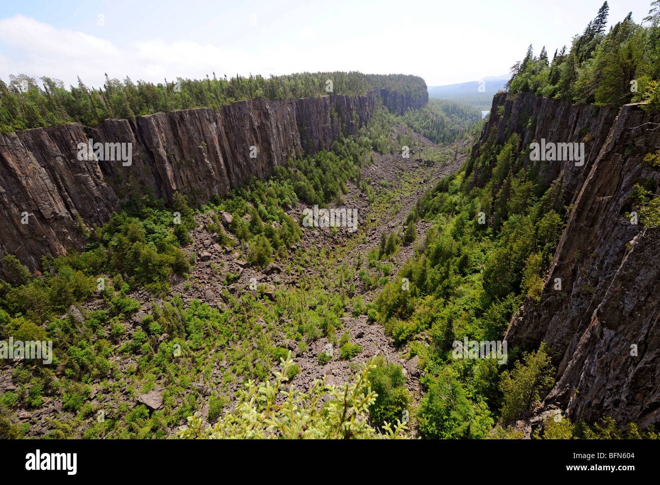 Ouimet Canyon Provincial Park Ontario Canada Lake Superior Stock Photo