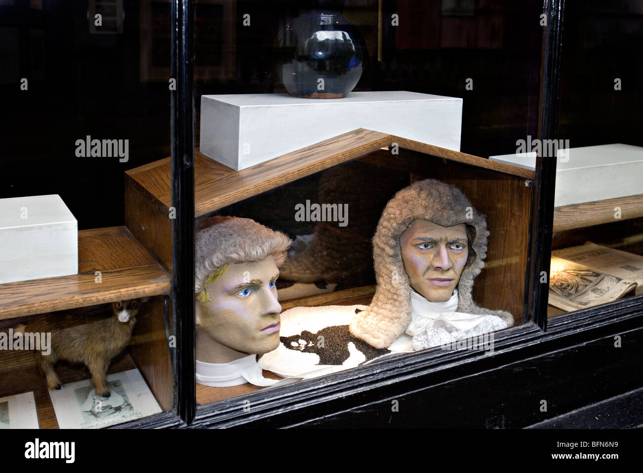 a shop selling legal wigs in london Stock Photo Alamy
