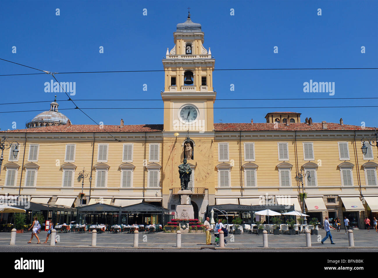 Piazza Garibaldi and Governor's Palace (palazzo del governatore Stock