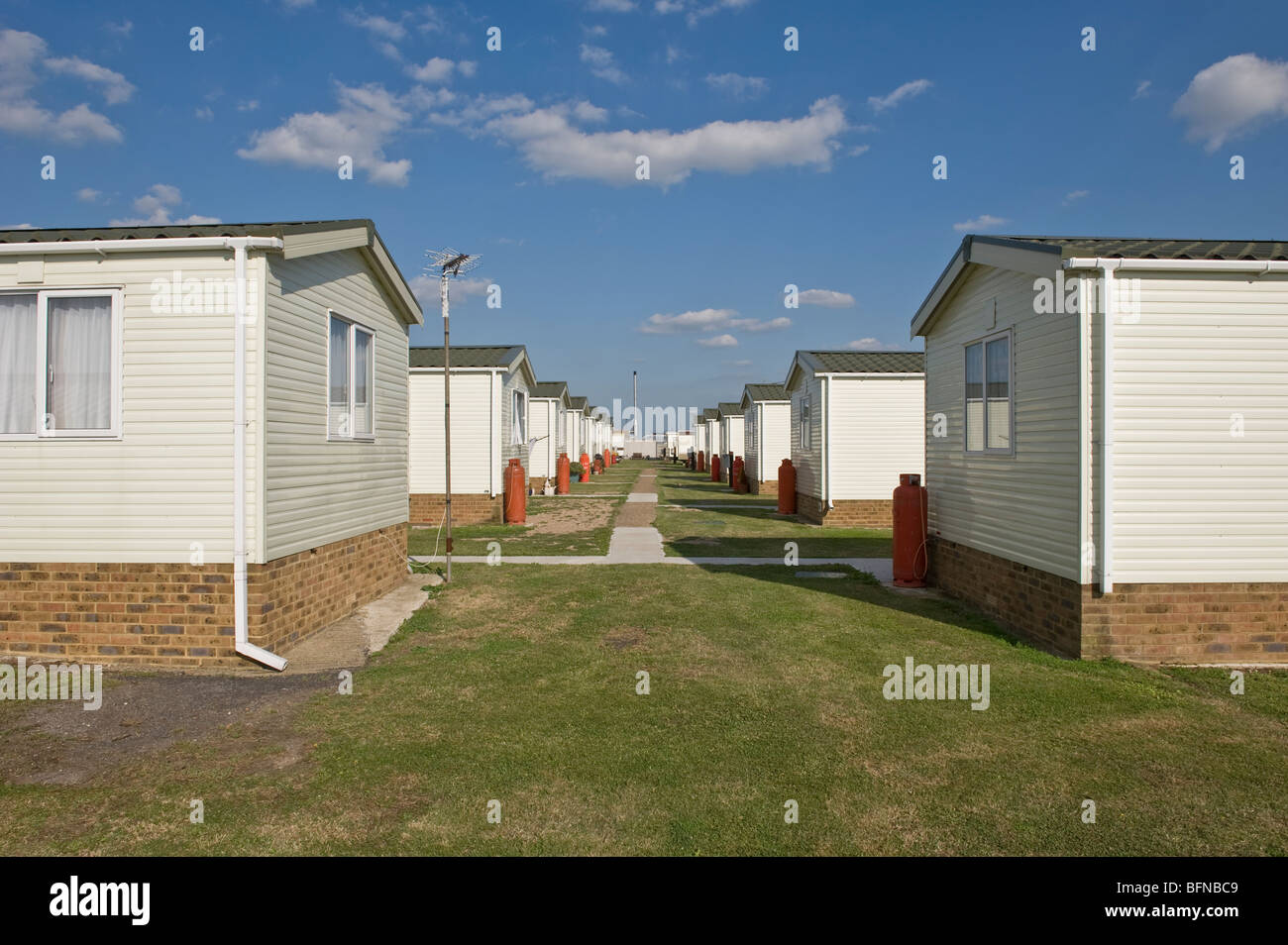 Park Homes in Canvey island, Essex Stock Photo Alamy