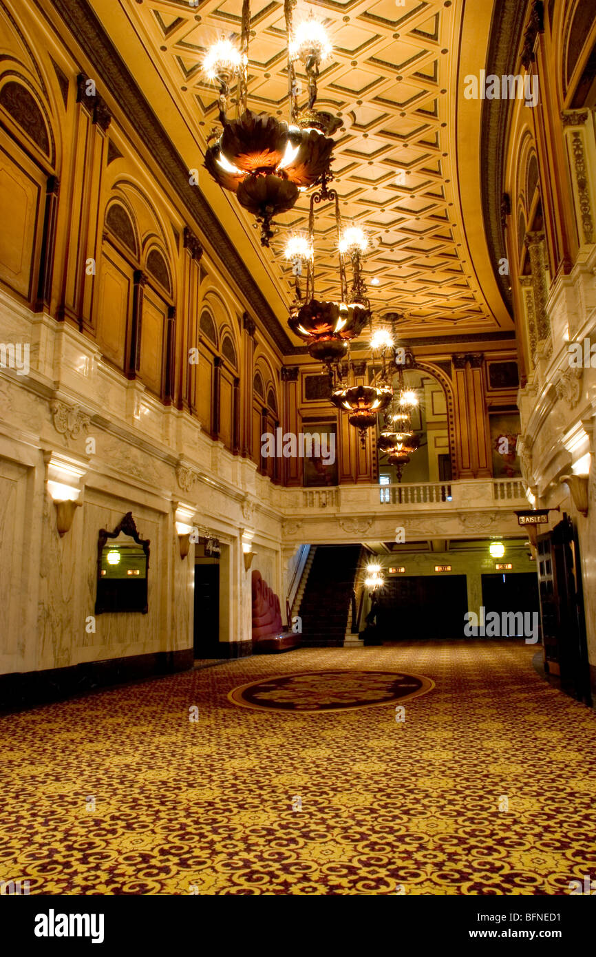 The interior of the Orpheum Theatre, Broadway, downtown Los Angeles Stock Photo