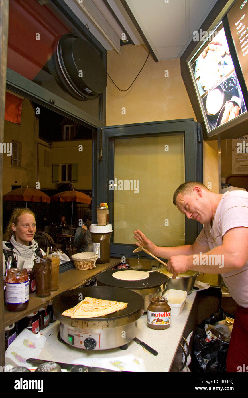 France paris montmartre crepe making hires stock photography and images Alamy