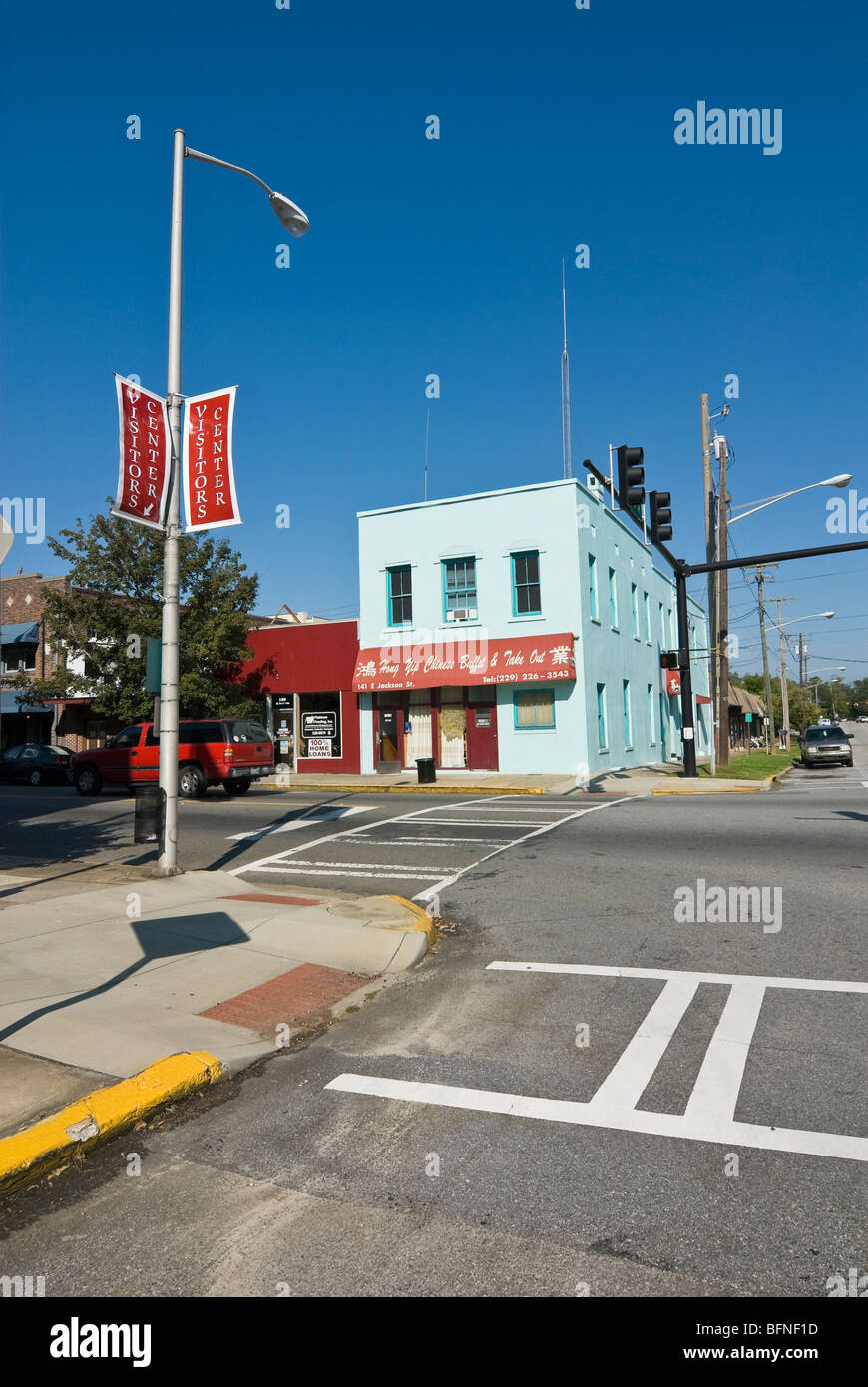 Road crossing in Thomasville, United States Stock Photo Alamy