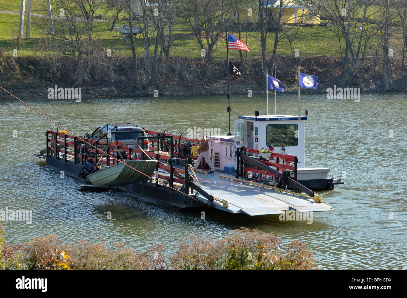 Valley View Ferry on the Kentucky River Stock Photo Alamy