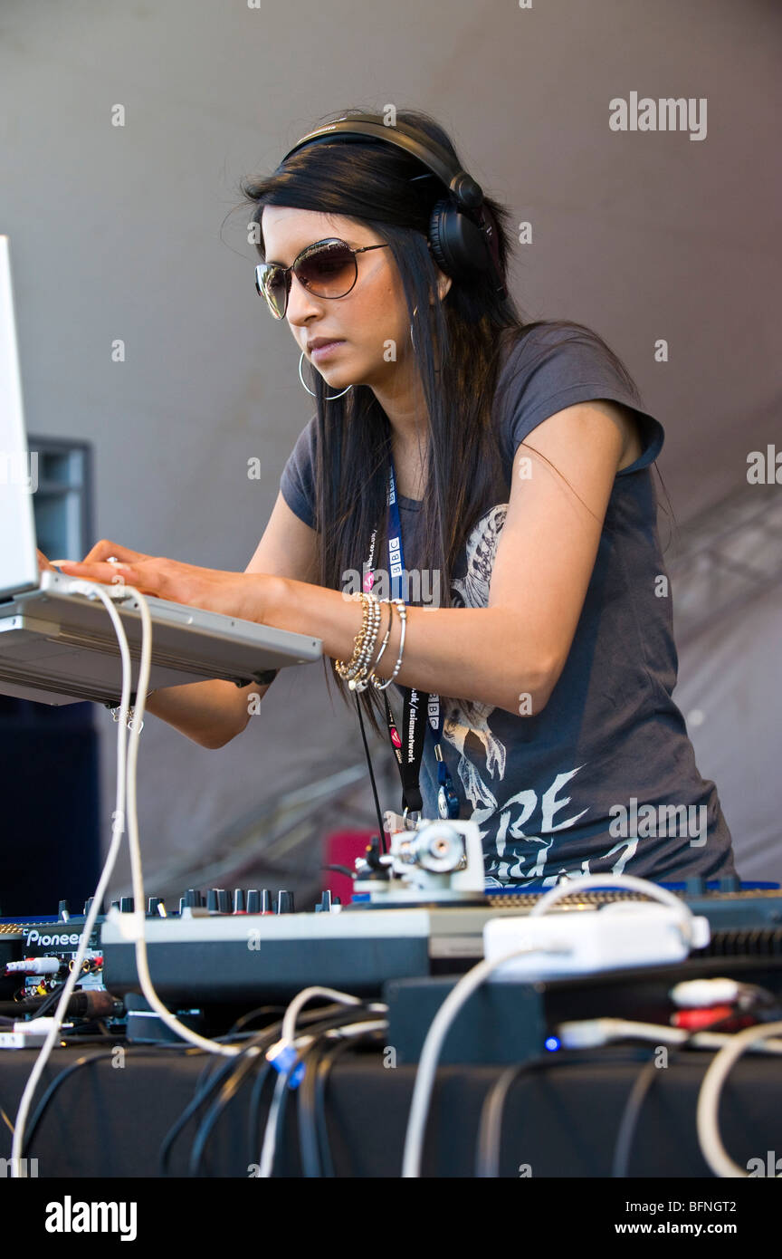 DJ Kayper performing Stock Photo Alamy