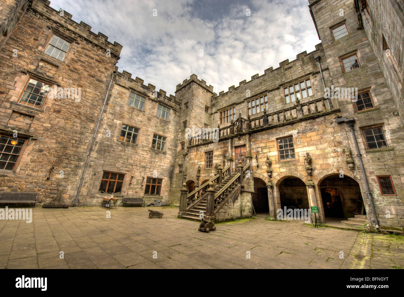 HDR views of Chillingham Castle Stock Photo