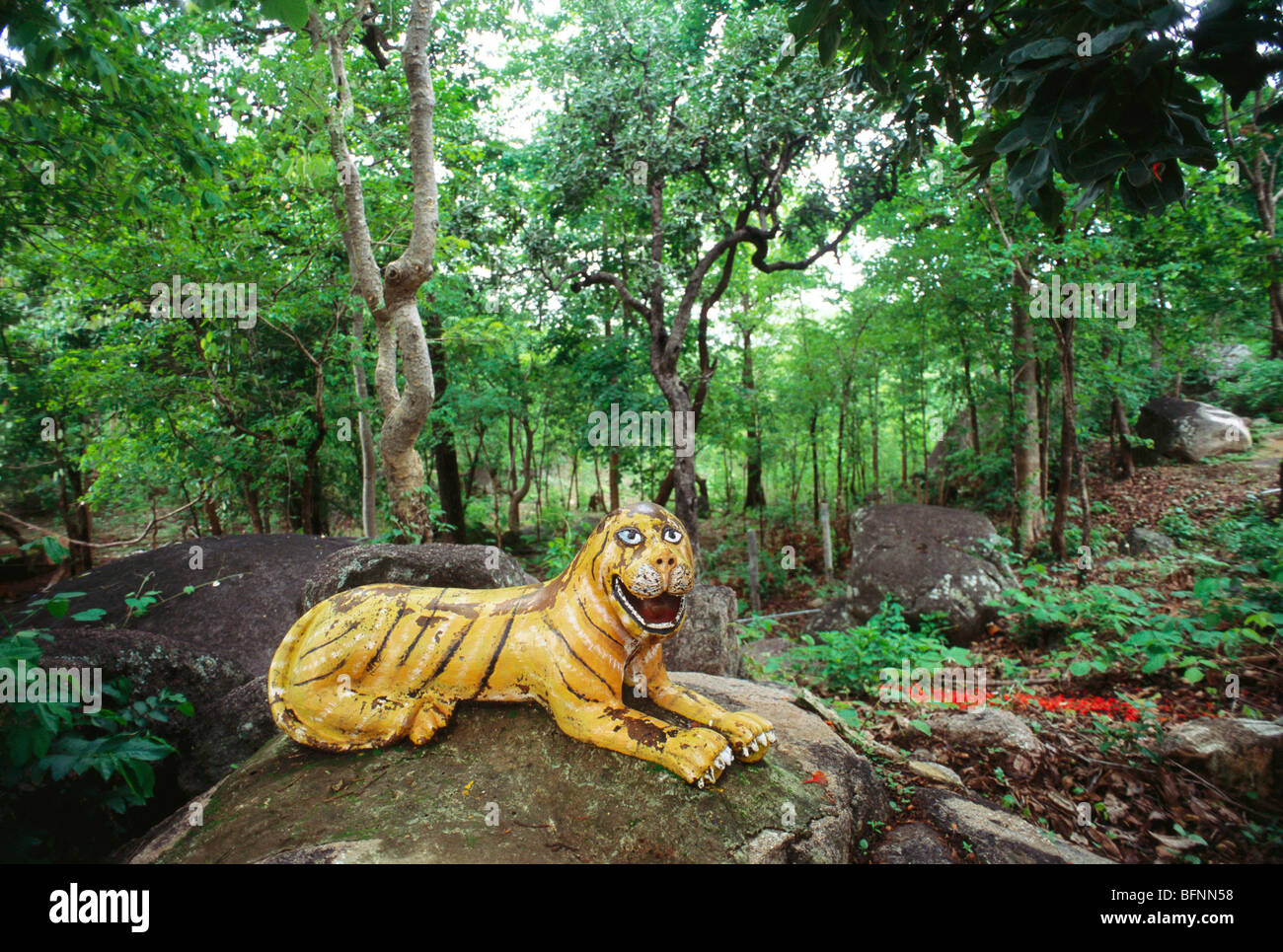tiger statue toy ; Bastar ; Chhattisgarh ; India ; asia Stock Photo Alamy