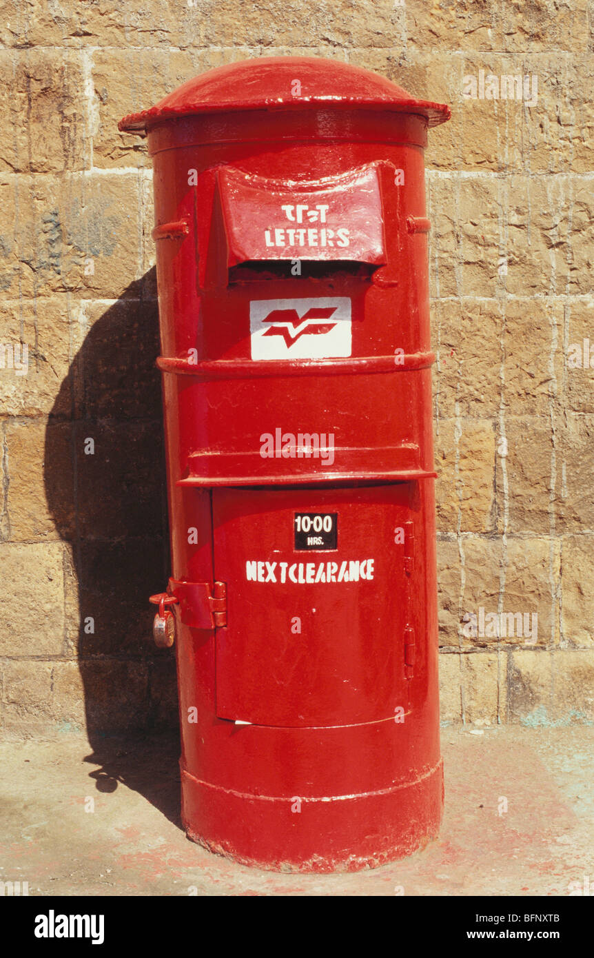 RMM 61802 Postbox ; Bombay Mumbai ; Maharashtra ; India Stock Photo
