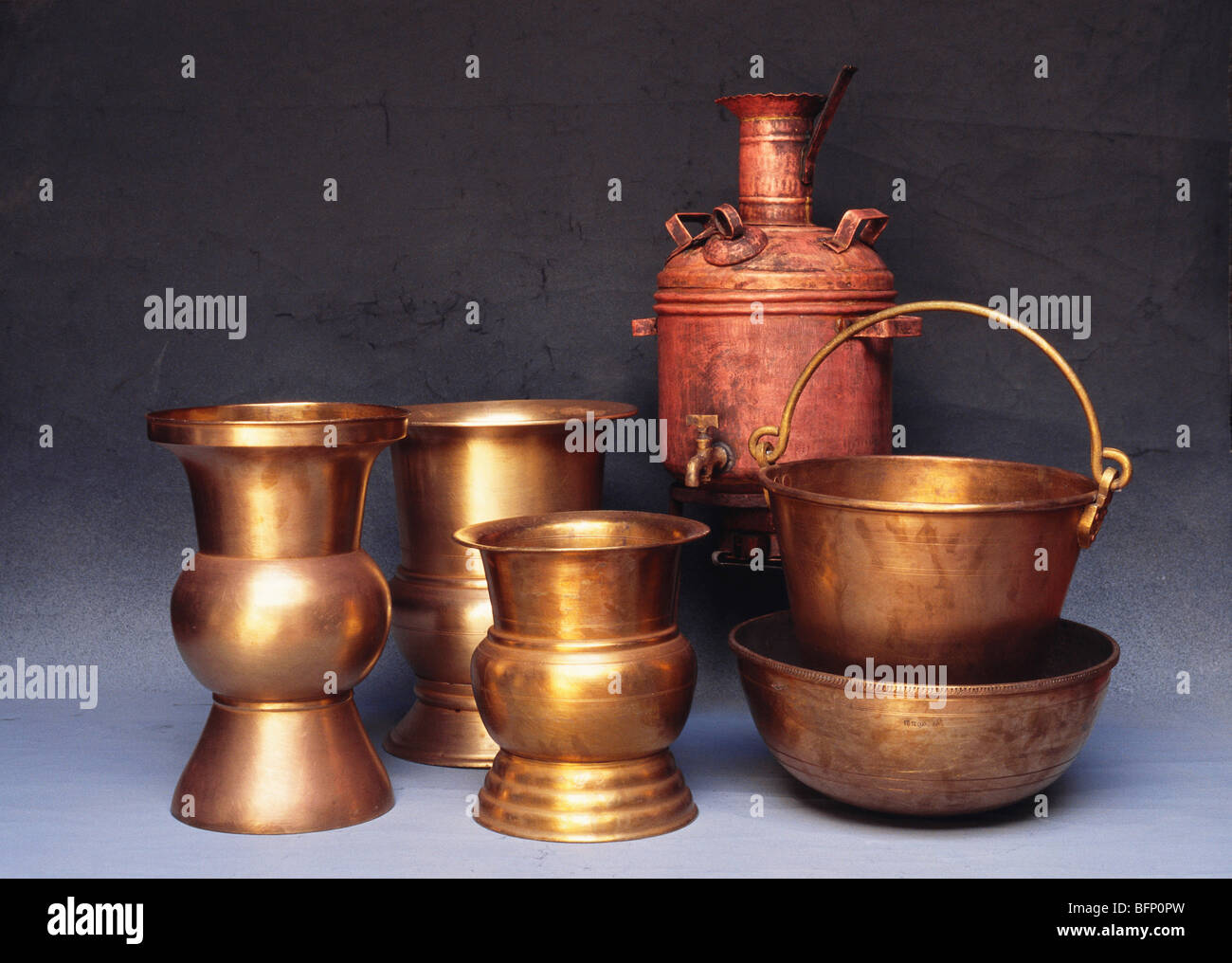 Brass pots utensils india hires stock photography and images Alamy