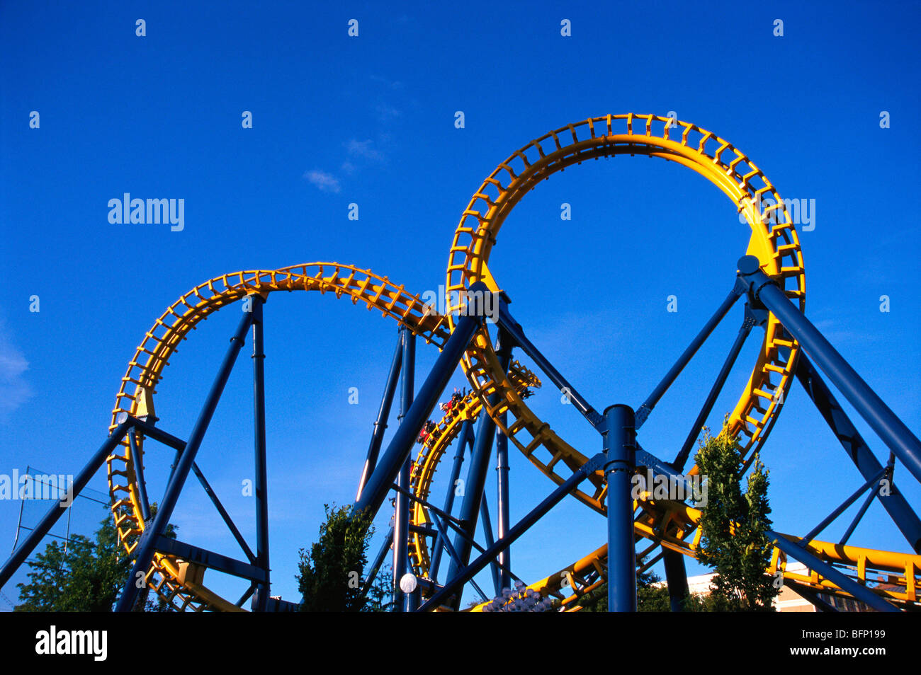 Roller Coaster ; Liseberg amusement park ; Gothenburg ; Sweden ; Europe Stock Photo