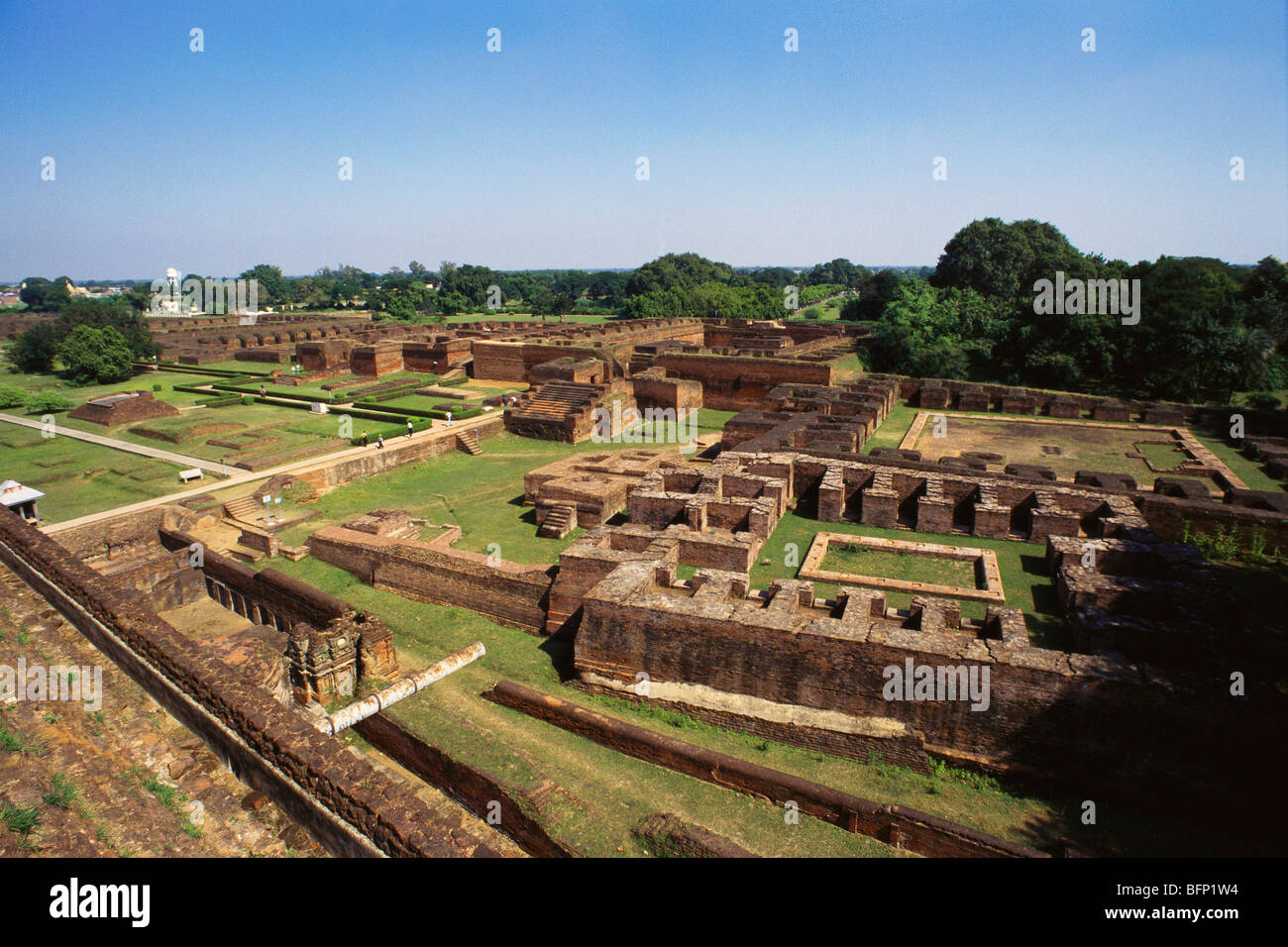 Ruins of Nalanda Bihar India Nalanda Mahavihara ancient university Buddhist monastic center Bihar Sharif Ralgir Patna Bihar India Indian landmark Stock Photo