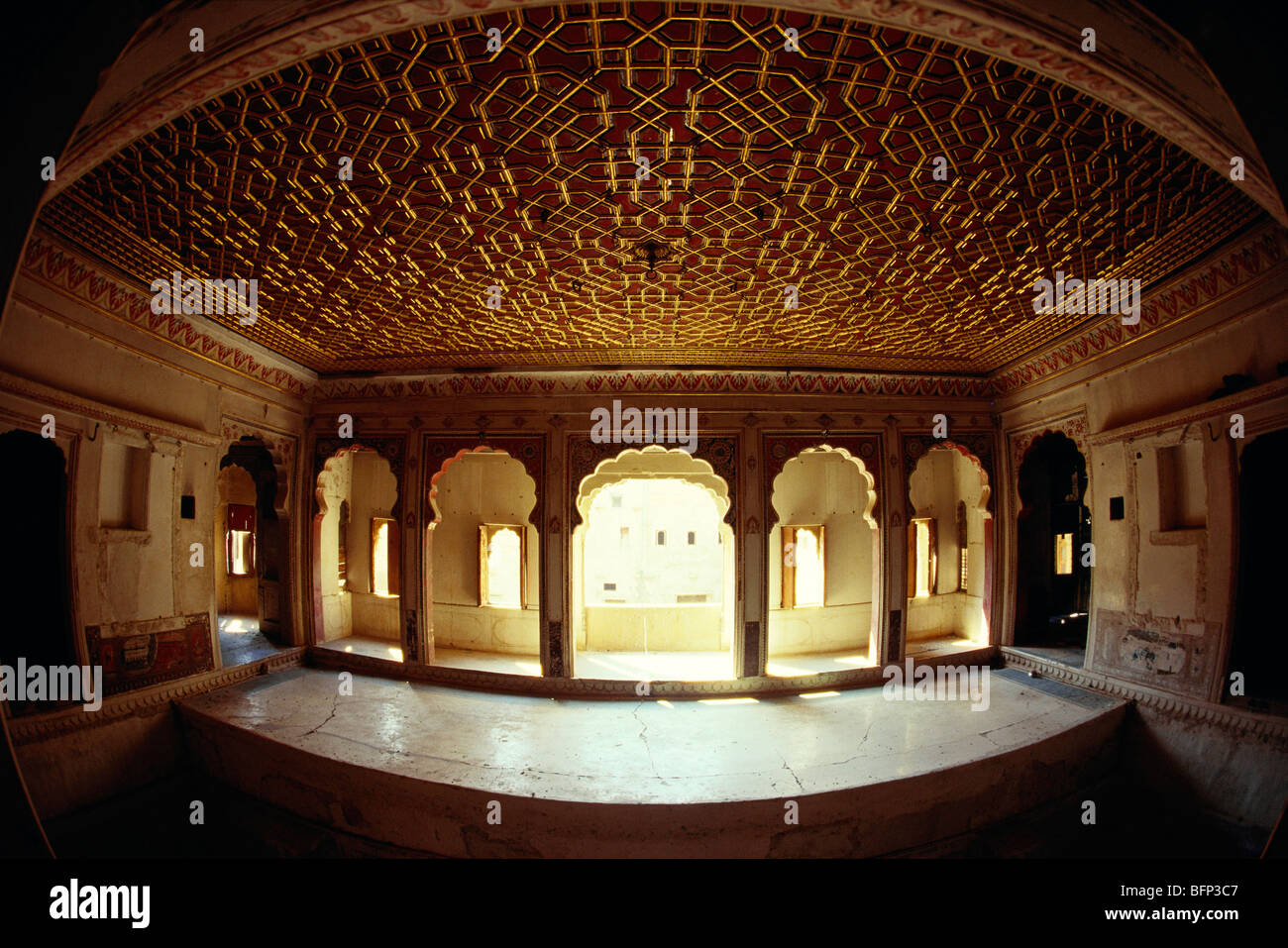 Patwon Ki Haveli interior ; Patwa Haveli ; Jaisalmer ; Rajasthan ...