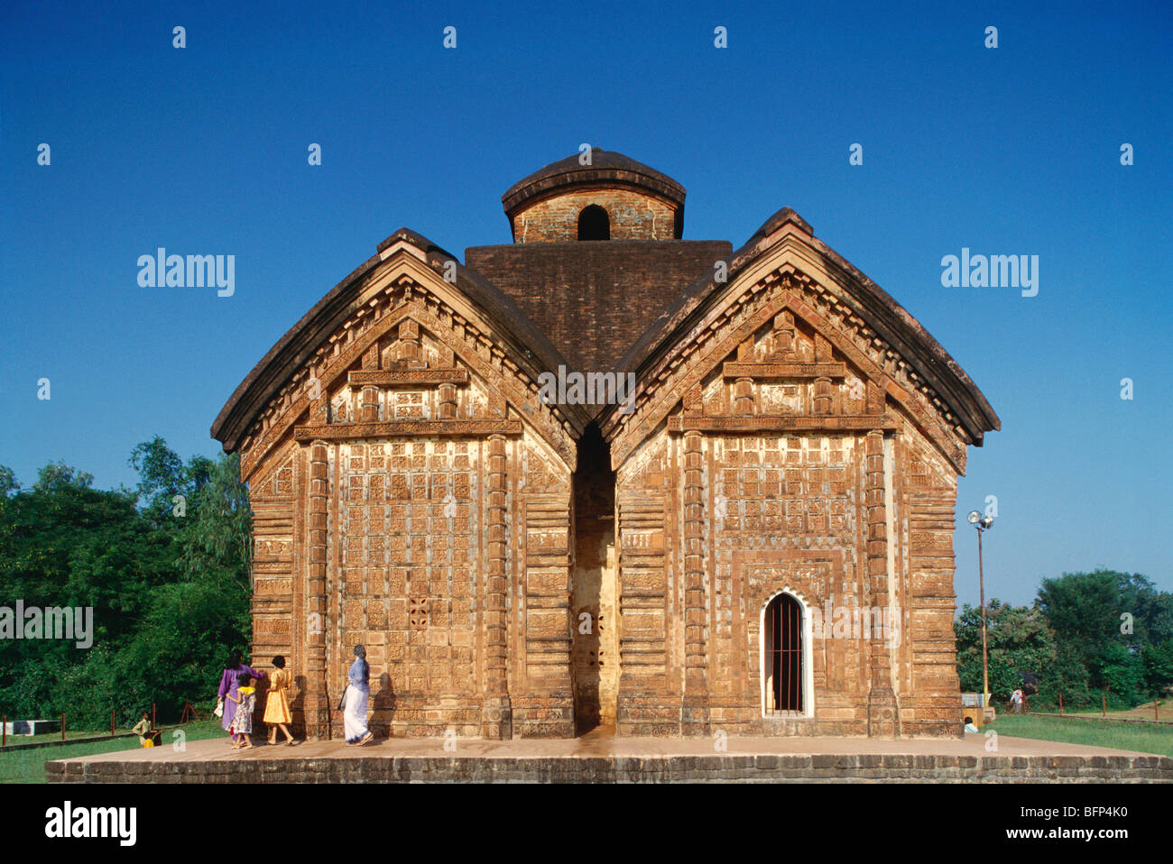 Terracotta Hindu temples ; Jor Bangla temple ; Bishnupur ; Bankura ; West Bengal ; India ; Asia