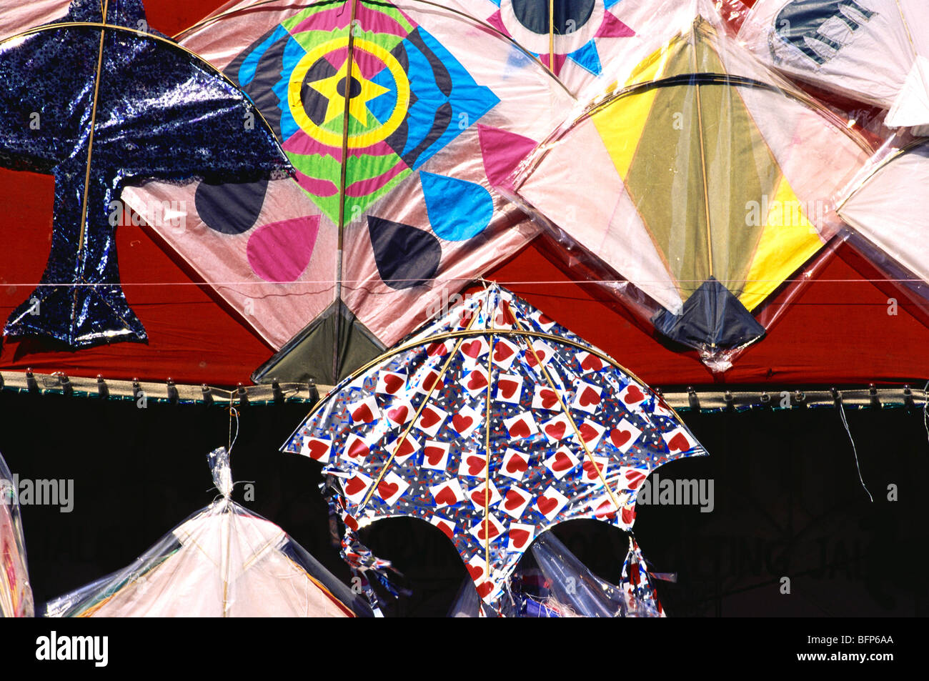 NMK 66285 Various types of kites for Kite festival Makara Sankranti