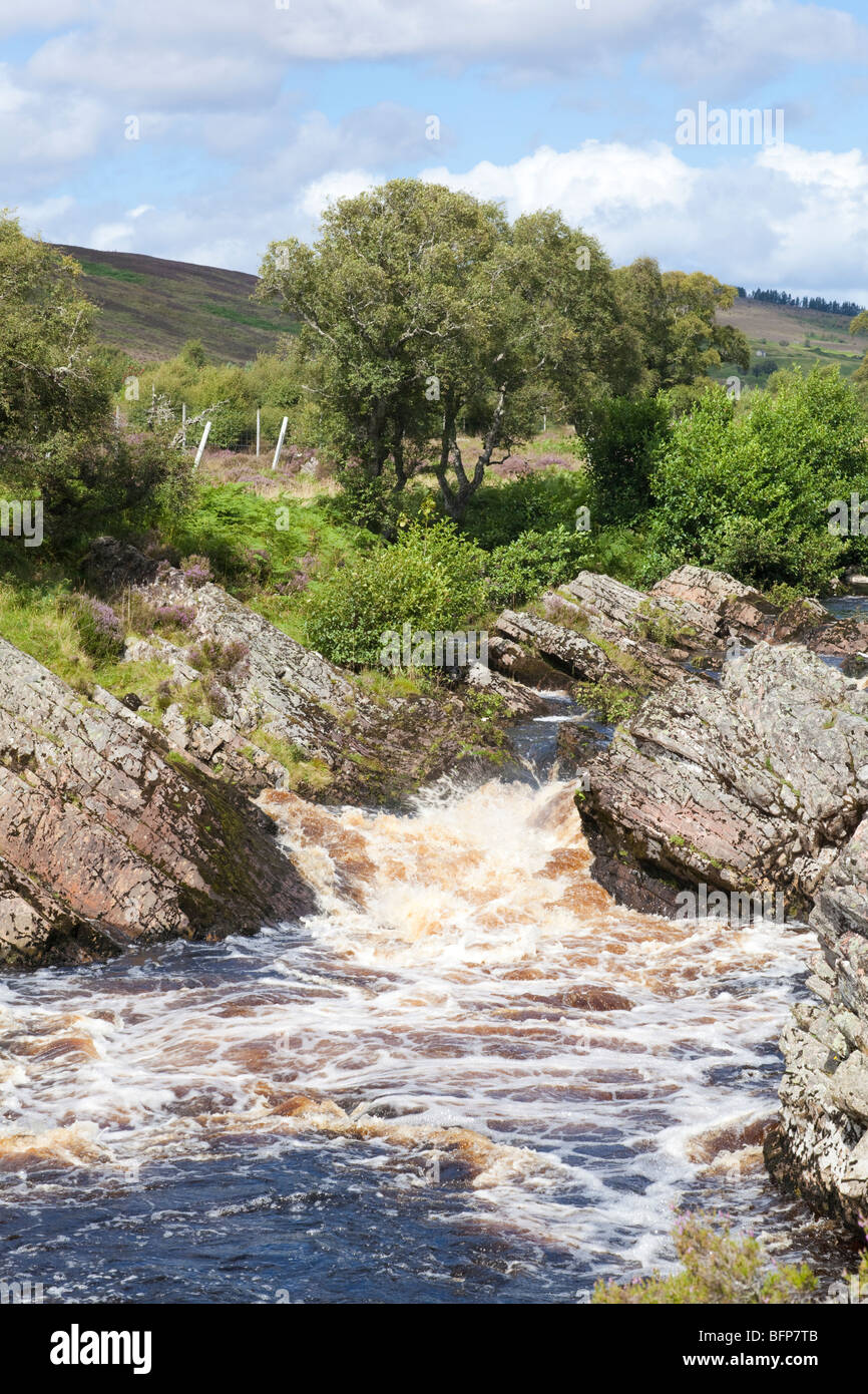 The River Helmsdale at Kildonan Lodge, Strath of Kildonan, Highland