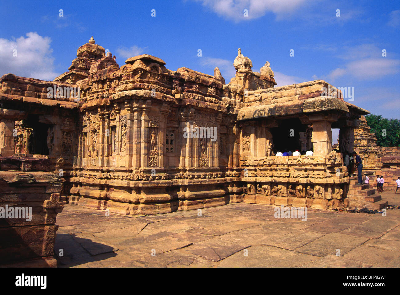 Virupaksha temple ; Temples ; Pattadakal ; Pattadakallu ; Raktapura ; Bagalkot ; Karnataka ; India ; Asia Stock Photo