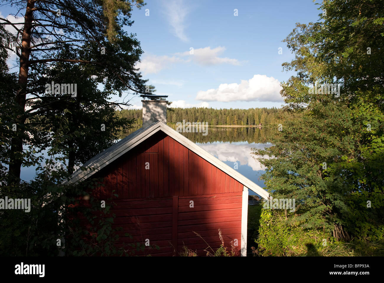 Red Cabin By A Lake Finland Stock Photo Alamy red-cabin-by-a-lake-finland-stock-photo-alamy