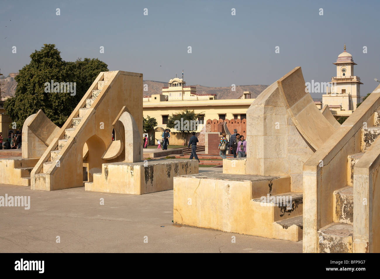 sundial Jantar Mantar observatory Jaipur India Stock Photo Alamy