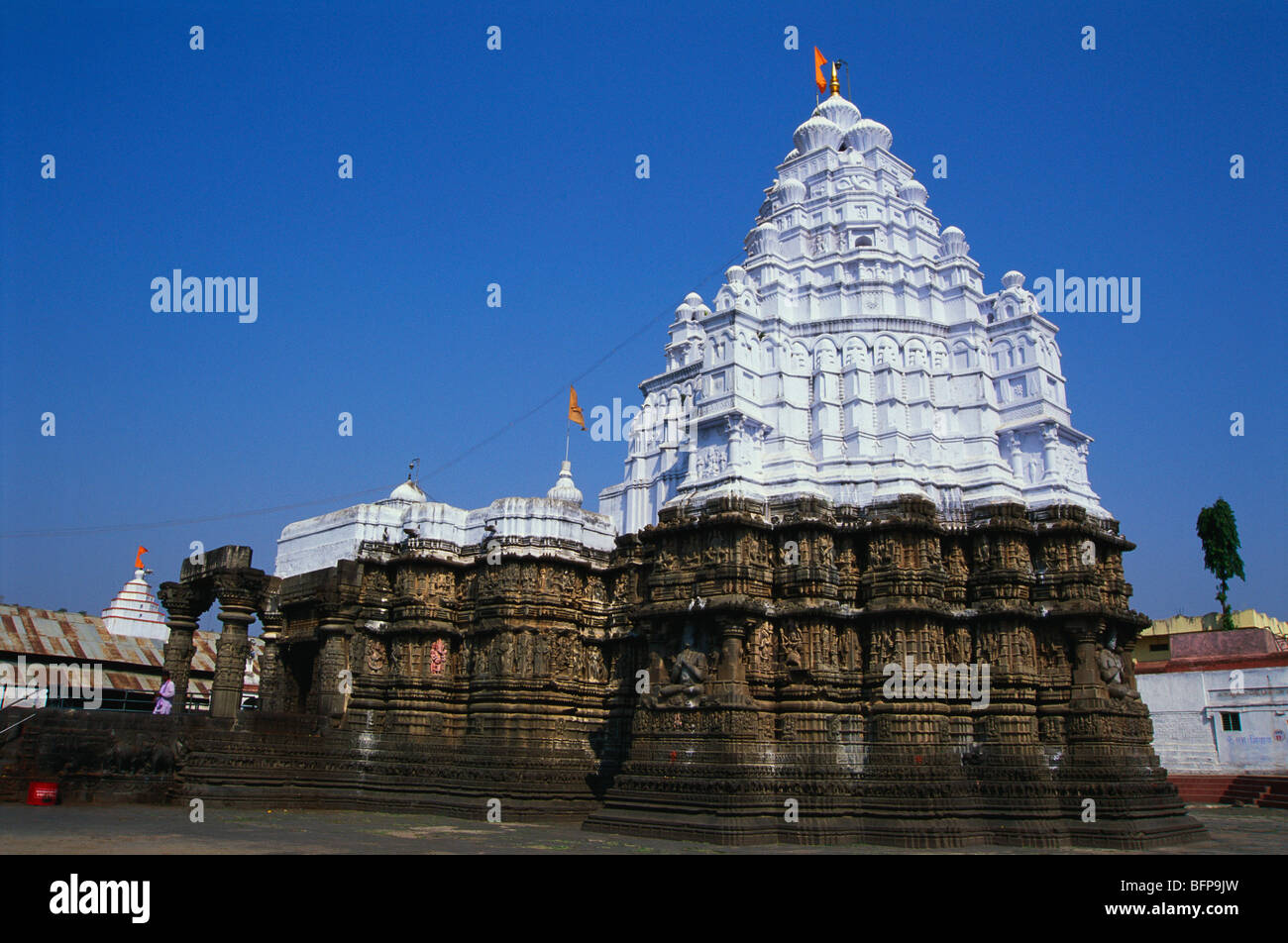 View of Aundhya Nagnath temple Nanded Maharashtra India Stock Photo