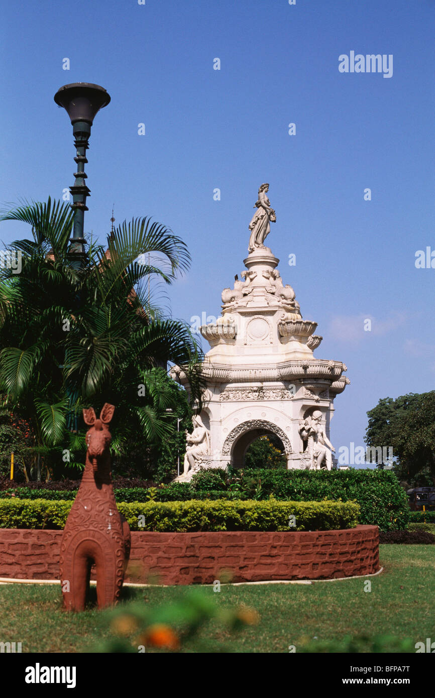 VHM 65347 : Flora Fountain ; Hutatma Chowk ; Bombay Mumbai ; Maharashtra ; India Stock Photo