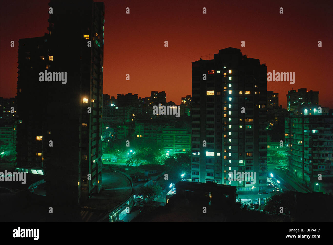 RKM 65417 : Pre sunrise over Bombay Mumbai ; Maharashtra ; India Stock Photo