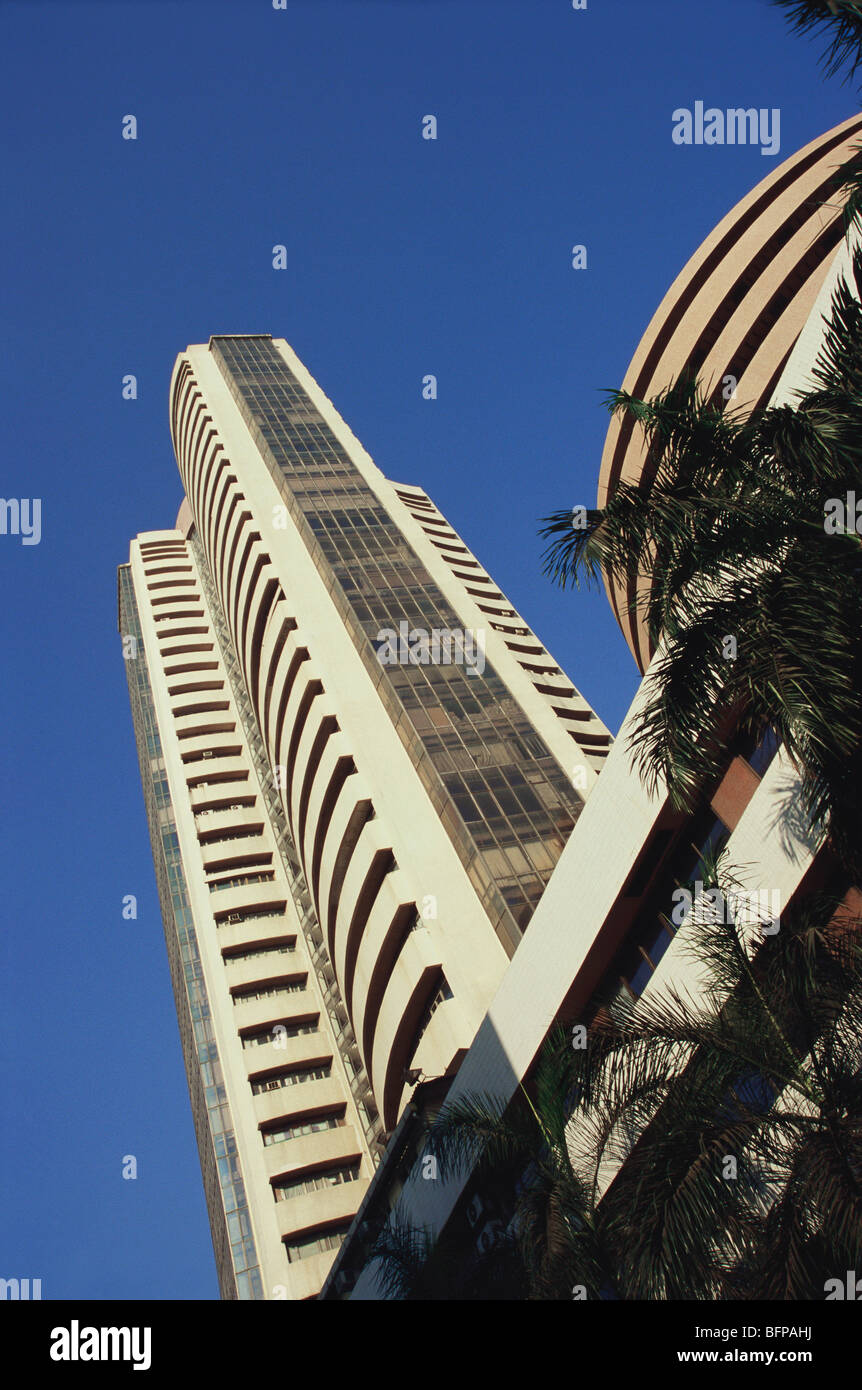 RMM 65451 : Bombay Stock Exchange BSE building ; Bombay Mumbai ; Maharashtra ; India Stock Photo