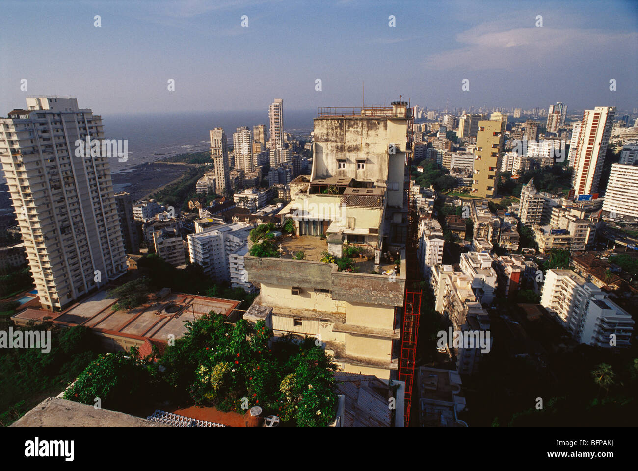 Skyline ; Malabar Hill ; Bombay ; Mumbai ; Maharashtra ; India ; Asia Stock Photo