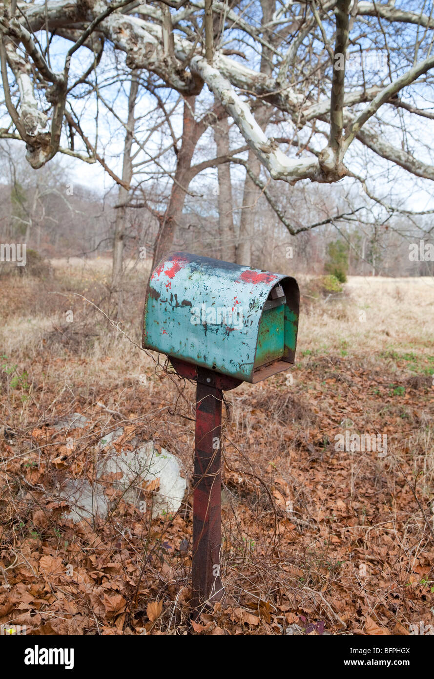 A rusty old mailbox Stock Photo Alamy