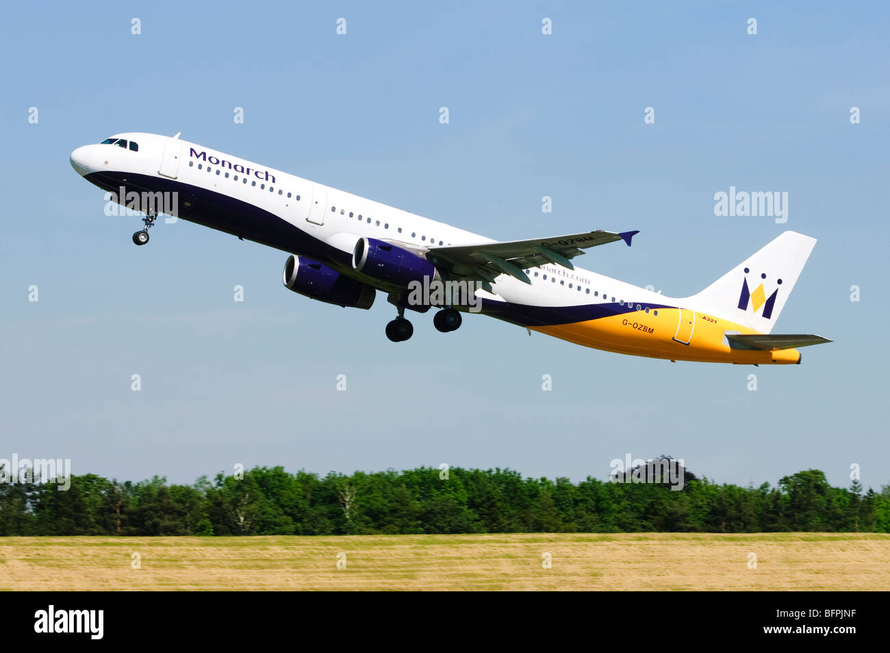 Monarch airlines airbus a321 hi-res stock photography and