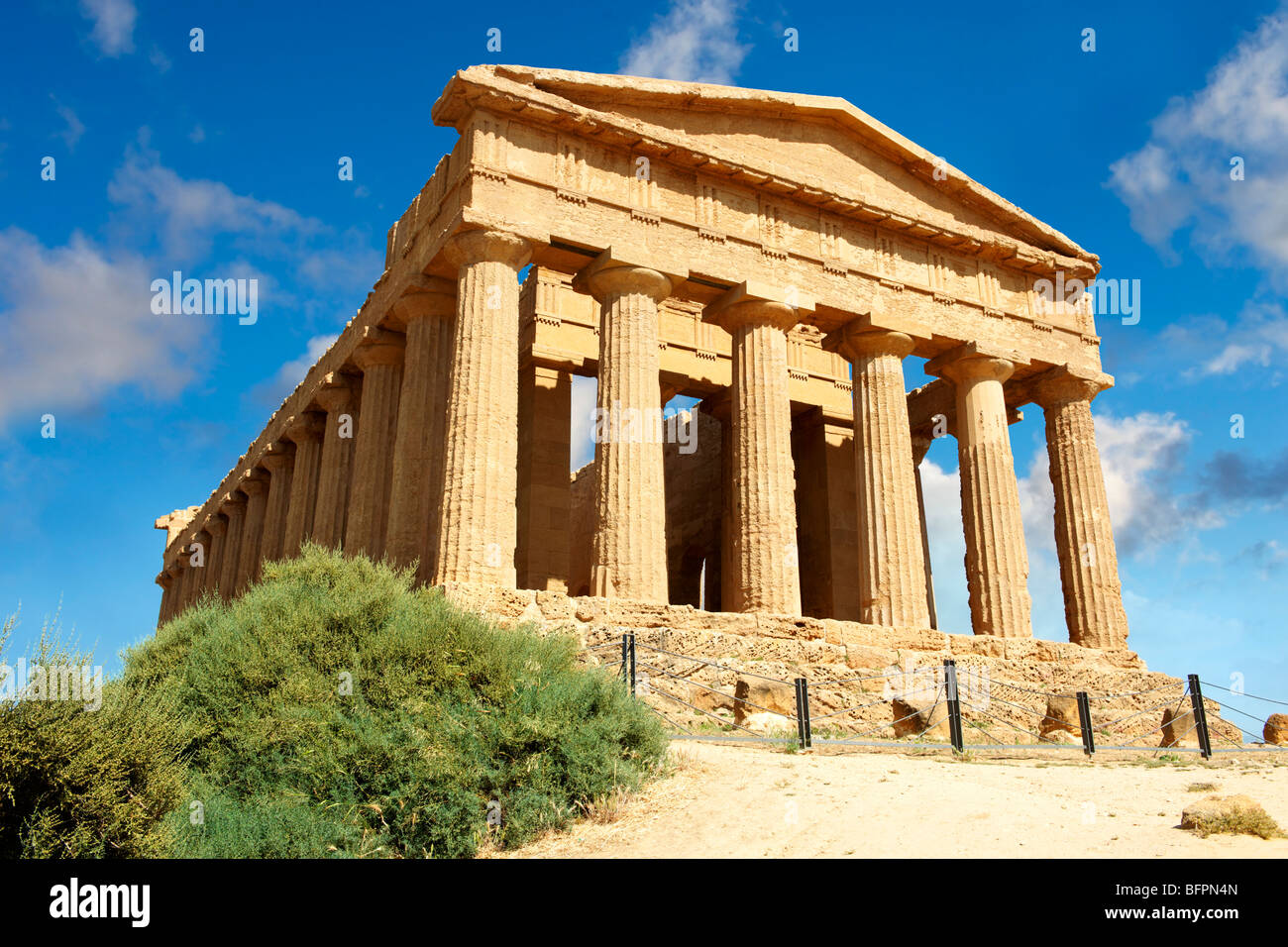 Greek Temple of Concordia, Agrigento, sicily Stock Photo