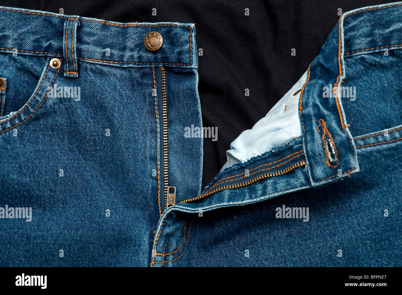 A pair of jeans pants Stock Photo